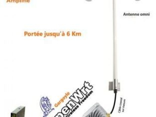 Kit complet antenne wifi Omni Outdoor 60dBi